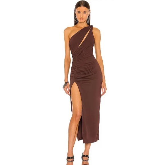 Dundas X Revolve Dresses & Skirts - DUNDAS X REVOLVE Kate Midi Dress In Chocolate